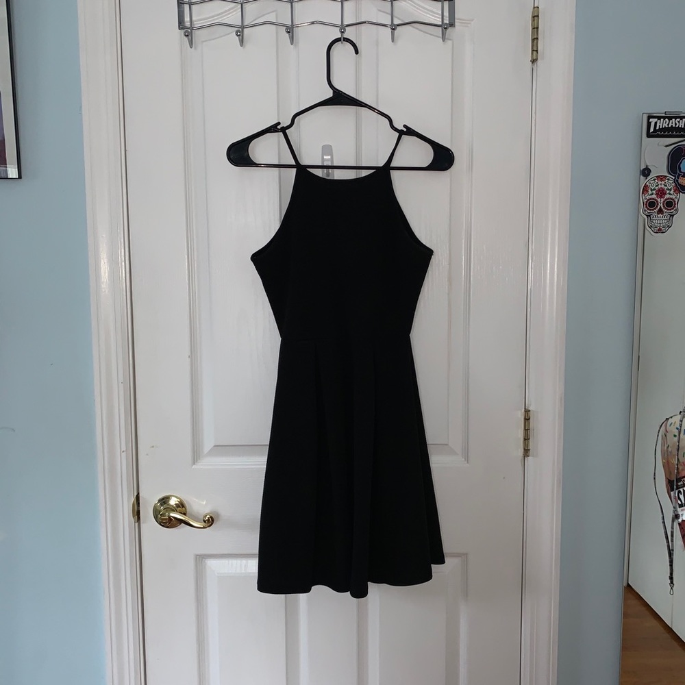 Haute Monde Black Stretchy Dress: S